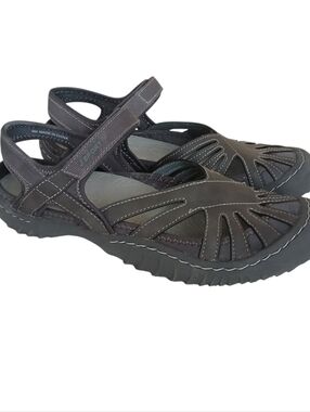 NEW J SPORT by Jambu Poppy Athletic Sandals Women's 9 Gray Closed Toe Adjustable